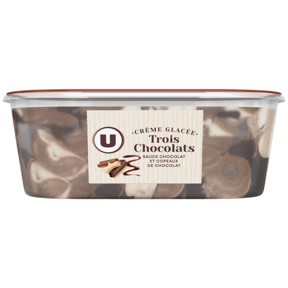 Crème glacée 3 chocolats U 