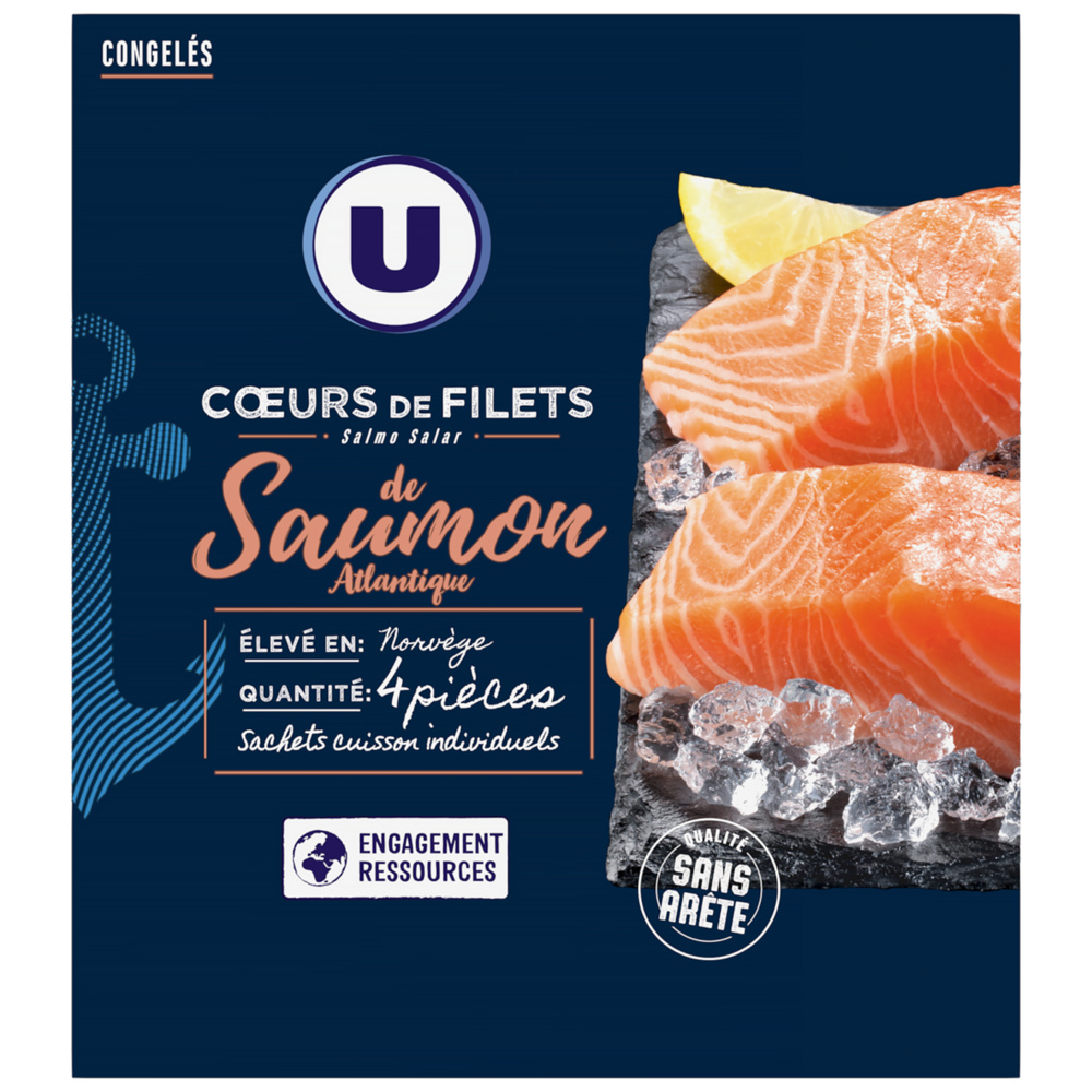 Coeurs de filets de Saumon d'Atlantique U