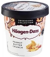 Créme glacées en pot beurre de cacahuète croustillants Häagen-dazs