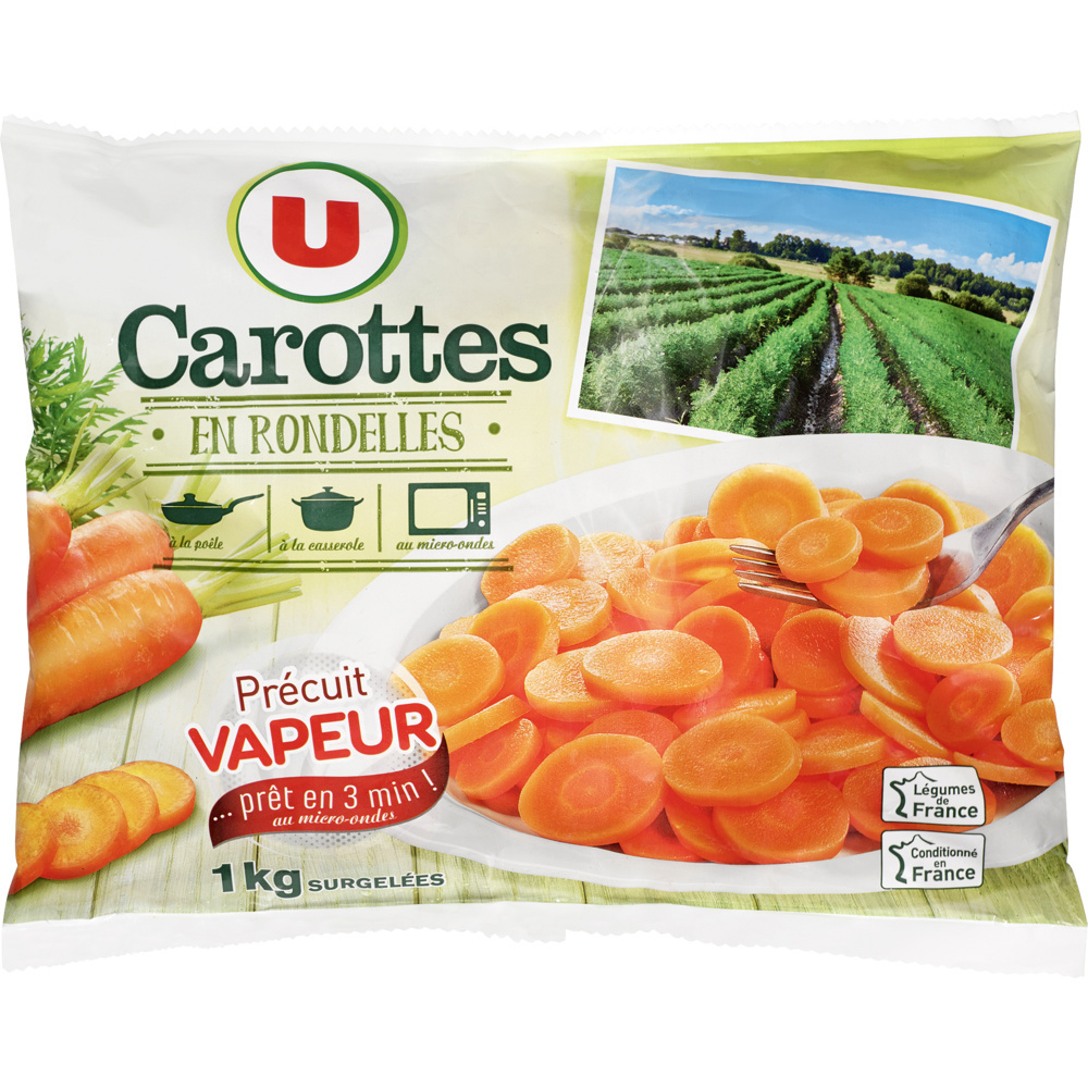 Carottes précuites en rondelles U 