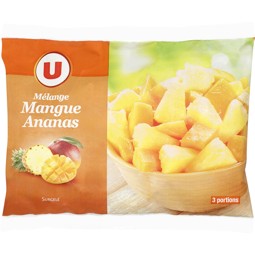 Mélange de mangue et d'ananas surgelés U 