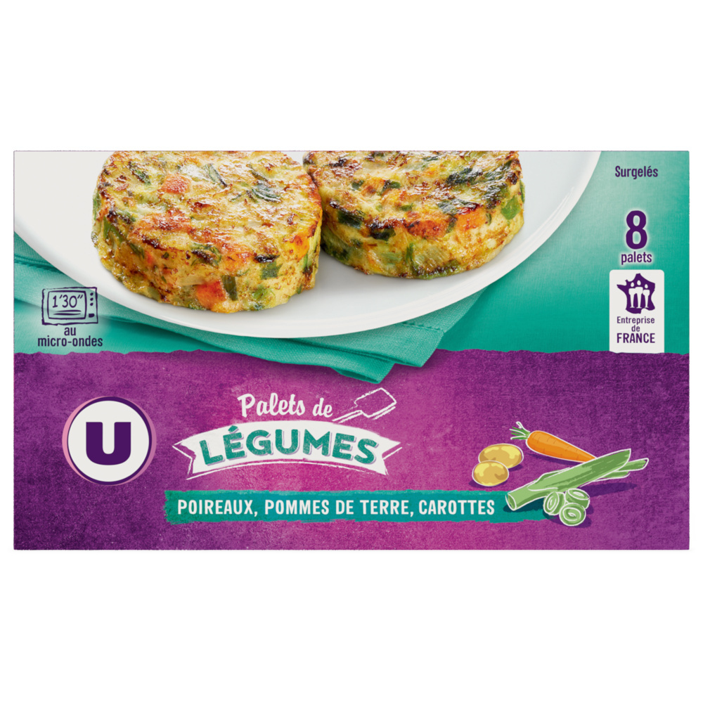 Palets légumes poireau, pomme de terre, carotte U