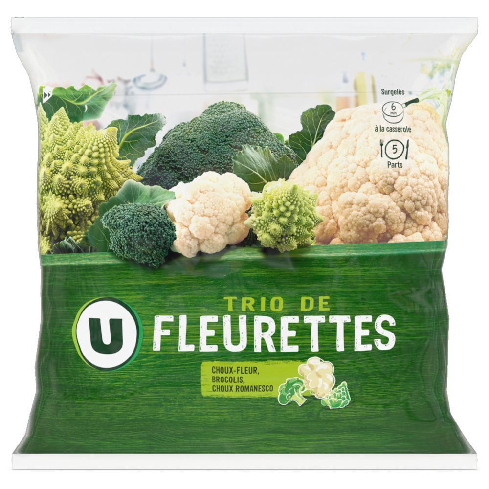 Trio de choux en fleurettes U 