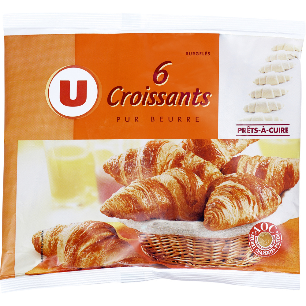 Croissants pur beurre U 