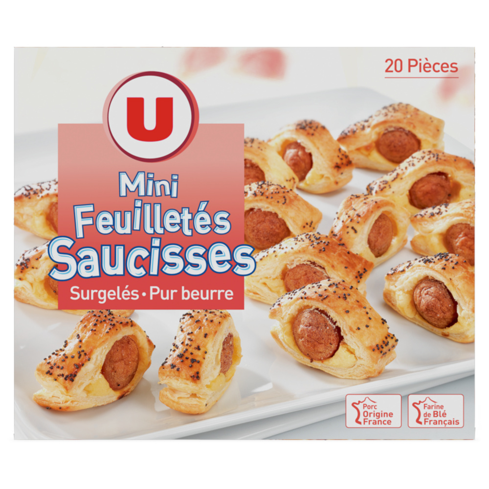 Mini feuilletés saucisses U 