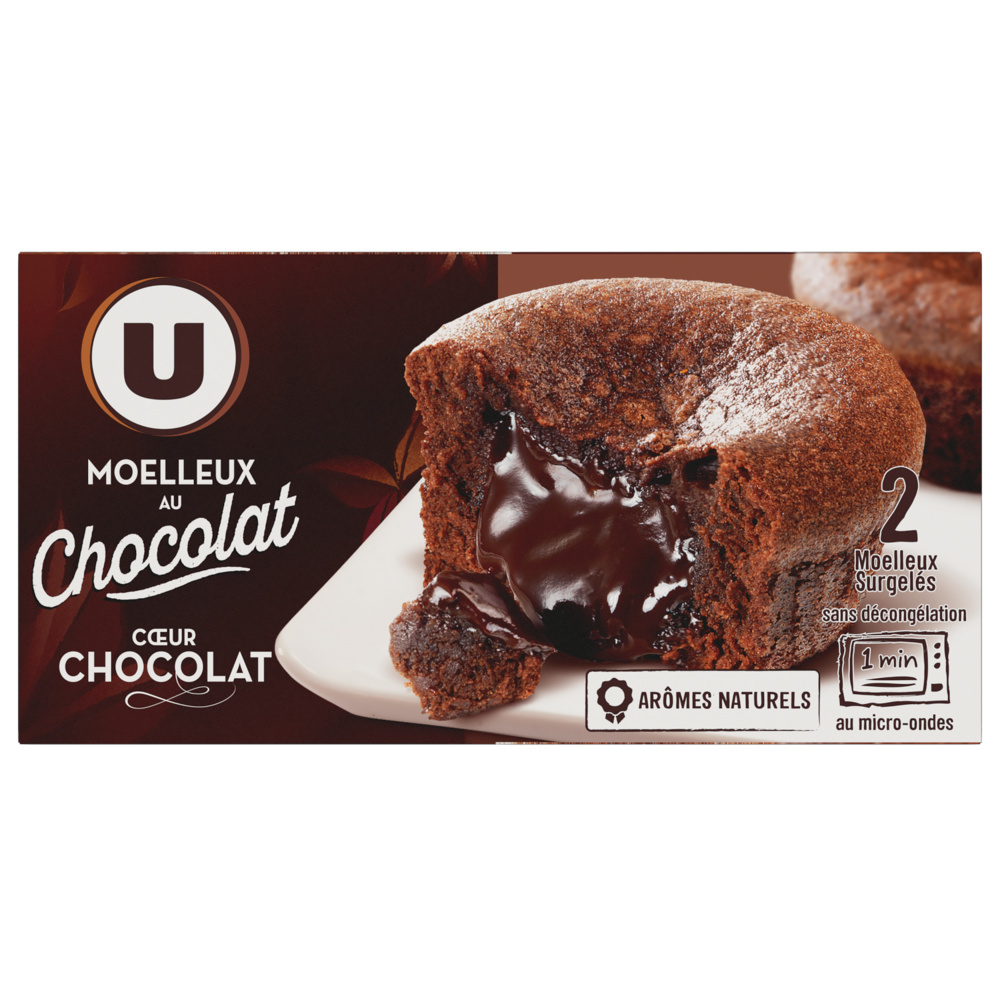 Moëlleux au chocolat coeur coulant chocolat U 