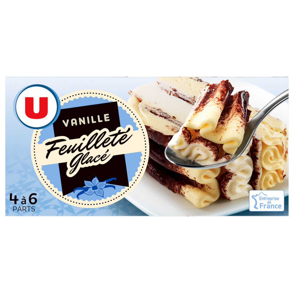Feuilleté glacé à la vanille U