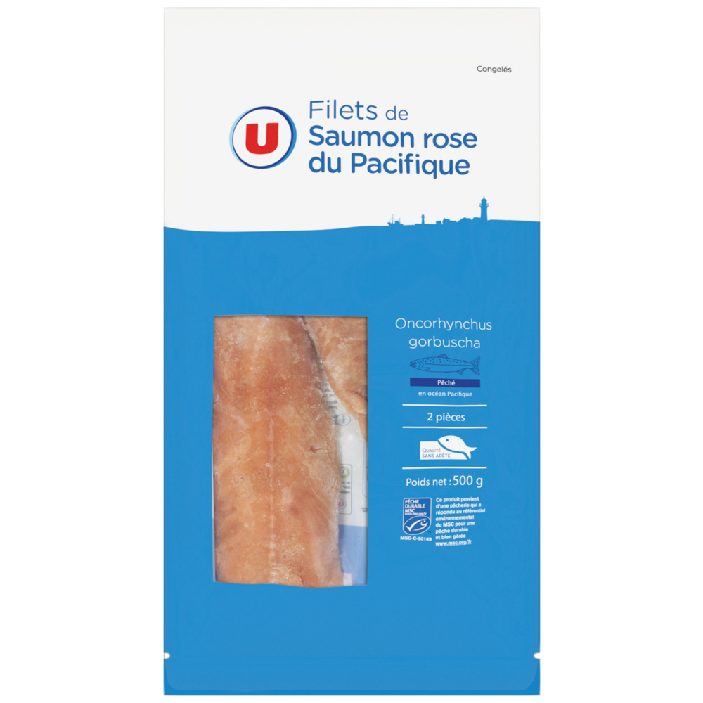 Filets de Saumon Rose Sauvage du Pacifique U 