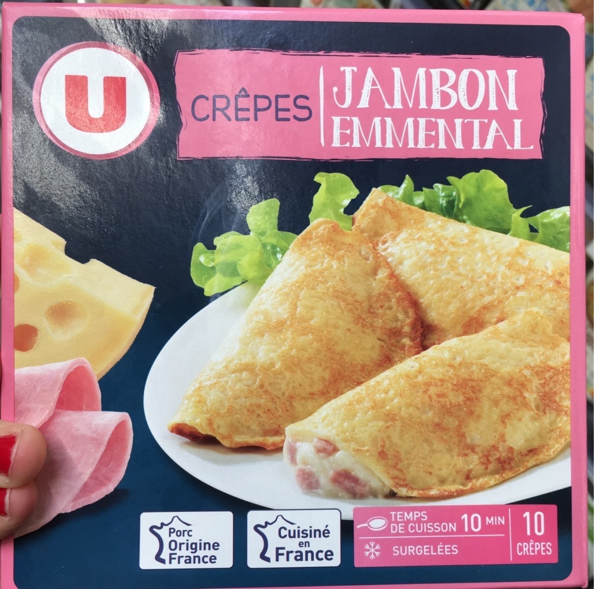 Crêpes jambon et emmental U