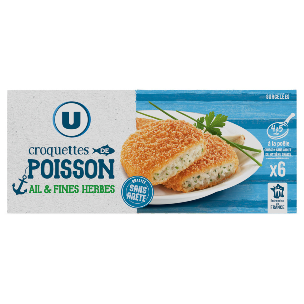 Croquettes de poisson à l'ail et fines herbes U