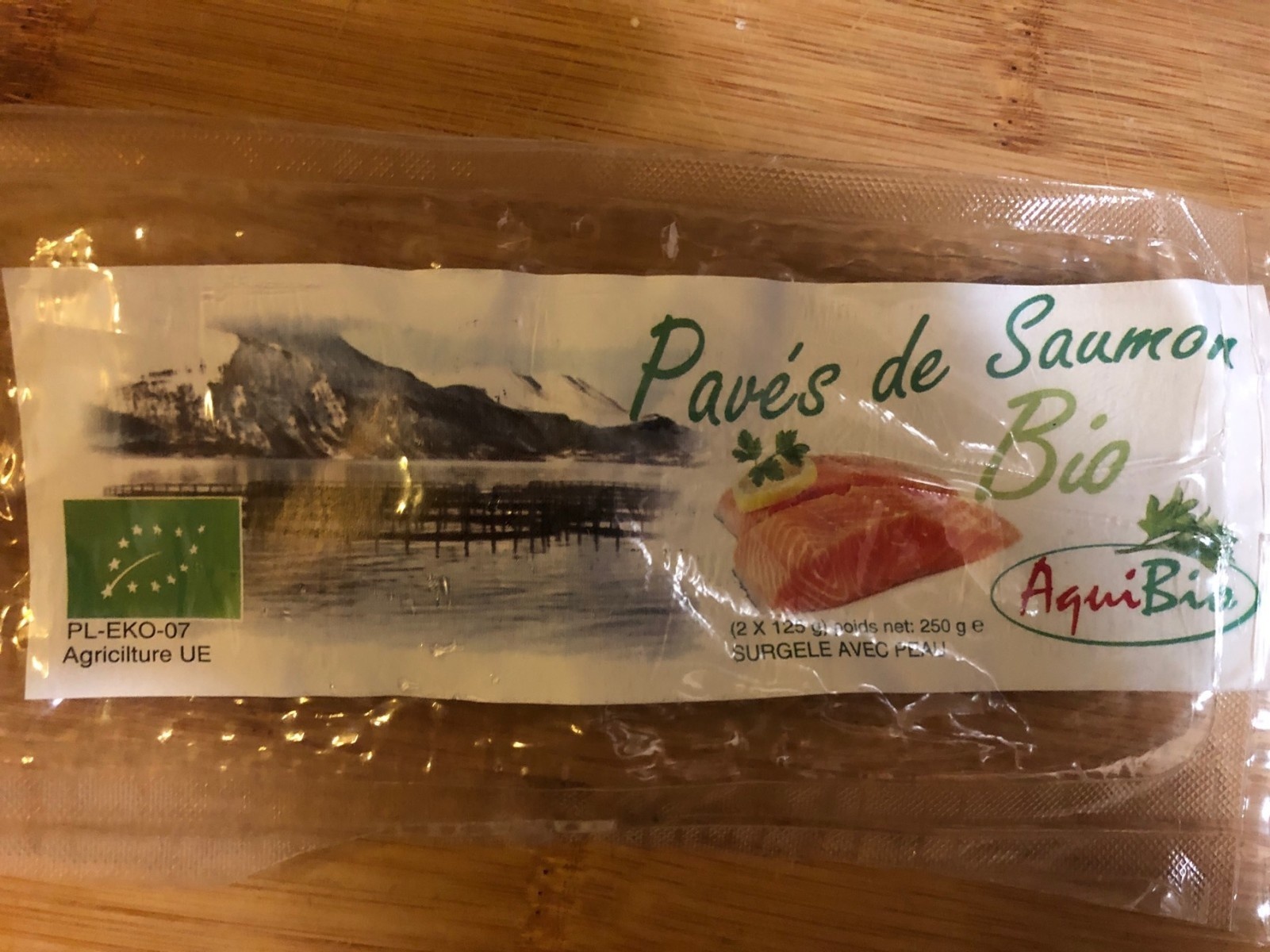 Paves De Saumon Bio  Irlande (avec Peau)