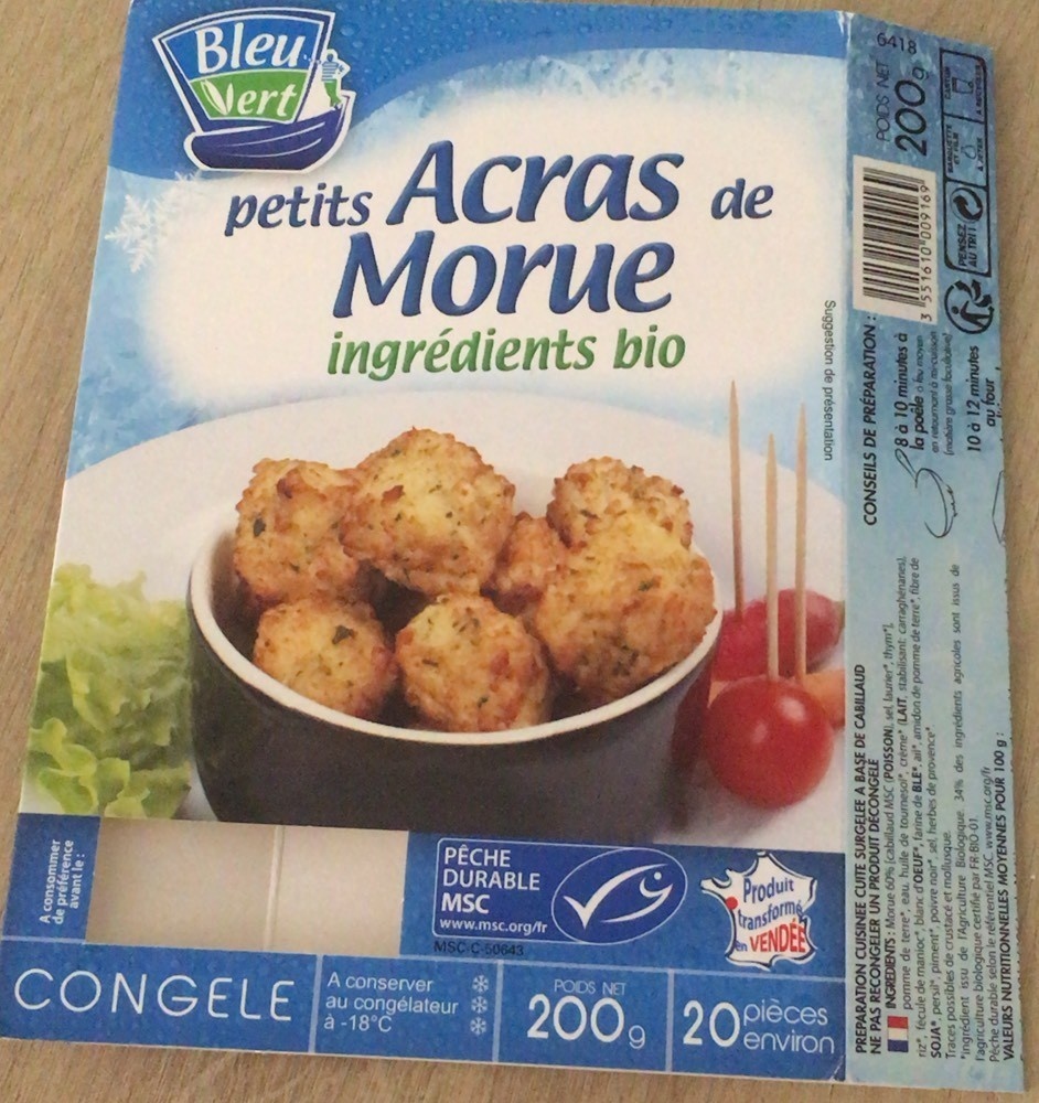 Petit Acras De Morue Surgeles
