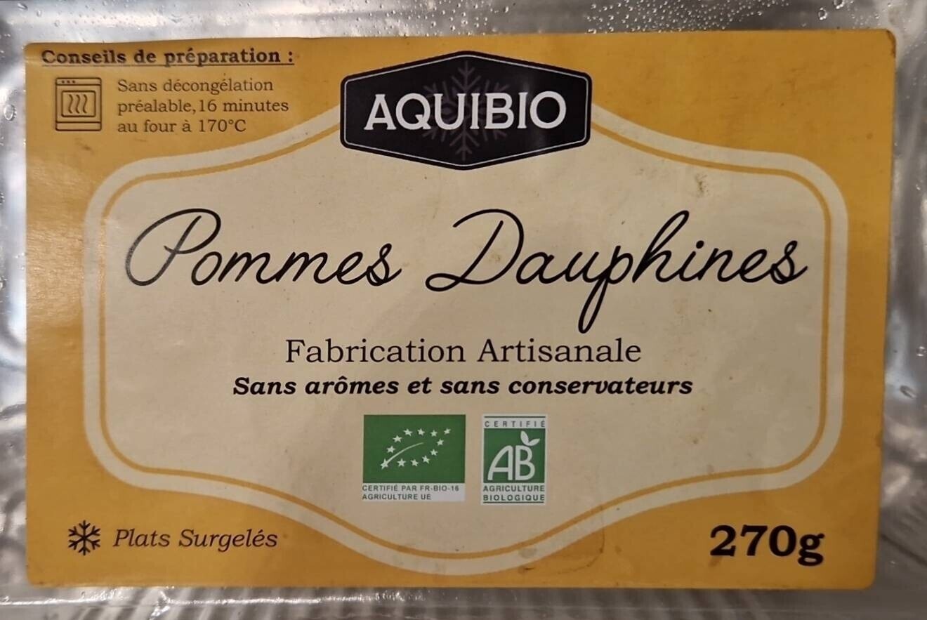 Pommes dauphines 270g - Aquibio