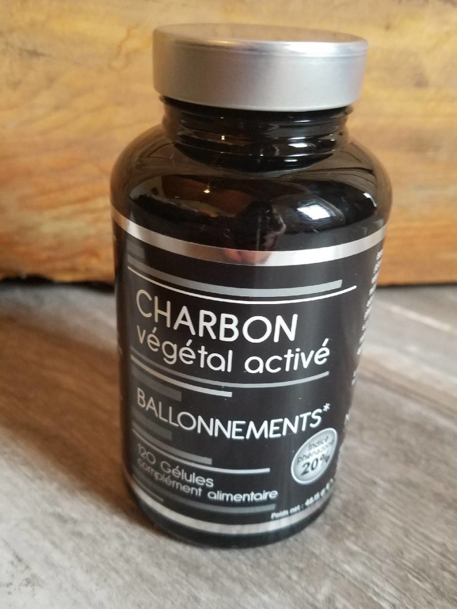 Vegan activated charcoal 120 units - incomfort digetif - Pierre Jérôme