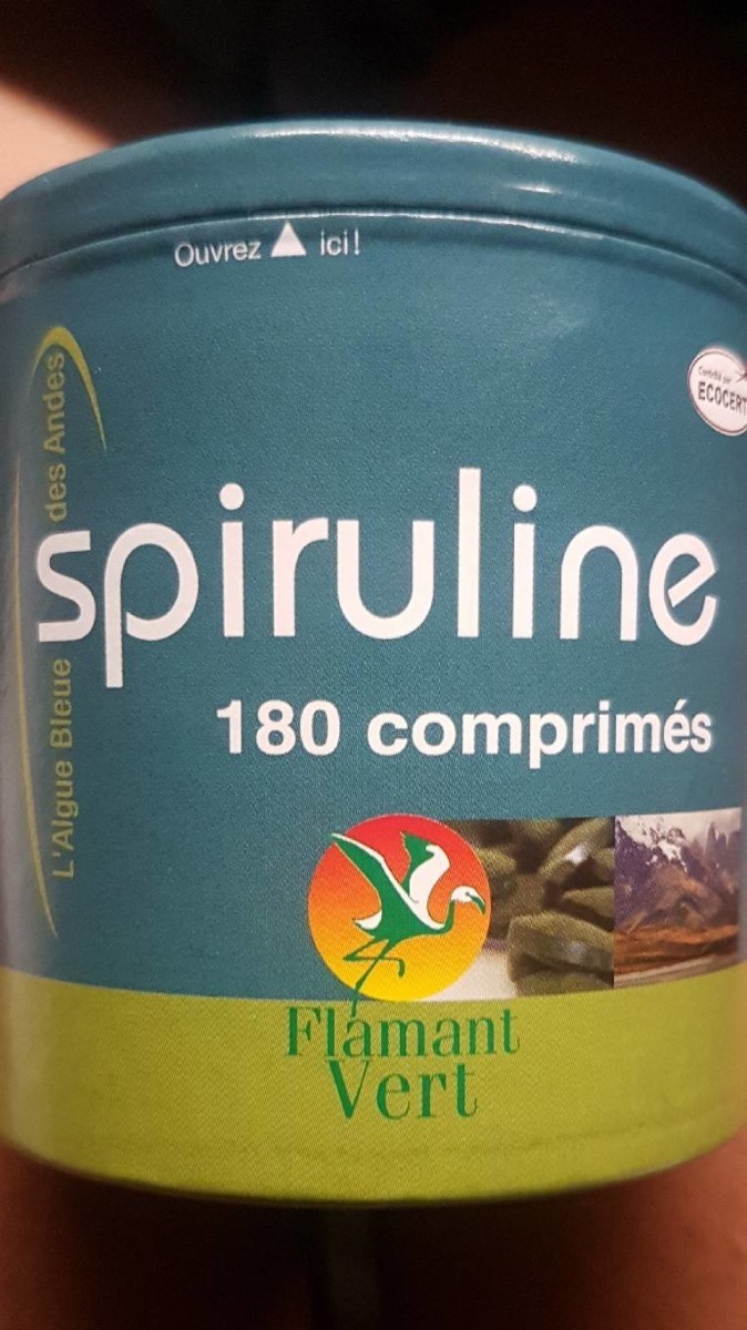Spirulina 180 units - source of protein - Green Flamingo