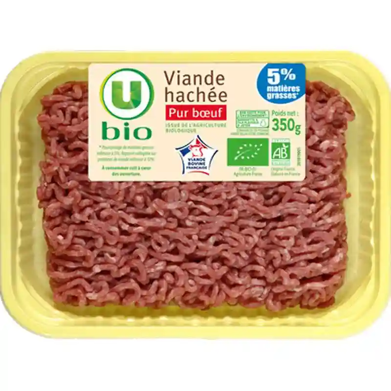 Viande hachée pur boeuf bio U