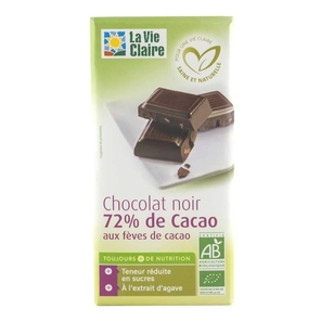 Chocolat Noir 72% Feves Cacao 100g