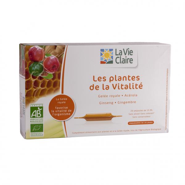 Extrait fluide de plante 20 ampoules - vitalité - La Vie Claire