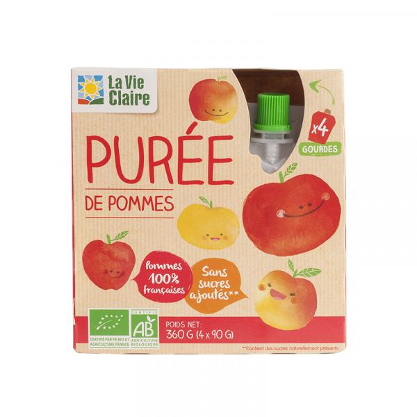 Compote Gourde Pomme 4x90g
