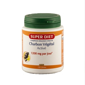 Activated vegetable carbon 150 units - digestive comfort - Super diet