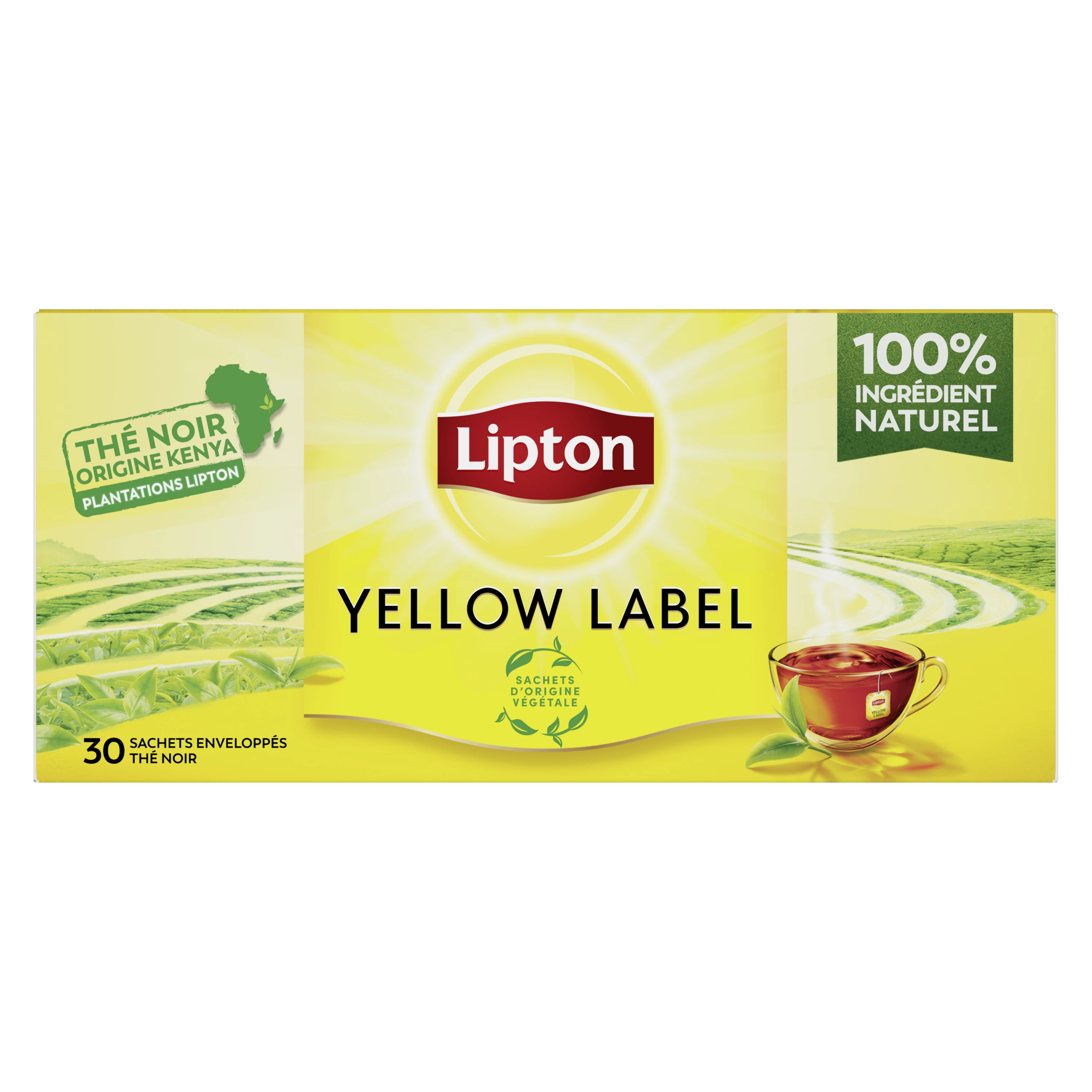 Yellow label thé noir Lipton 