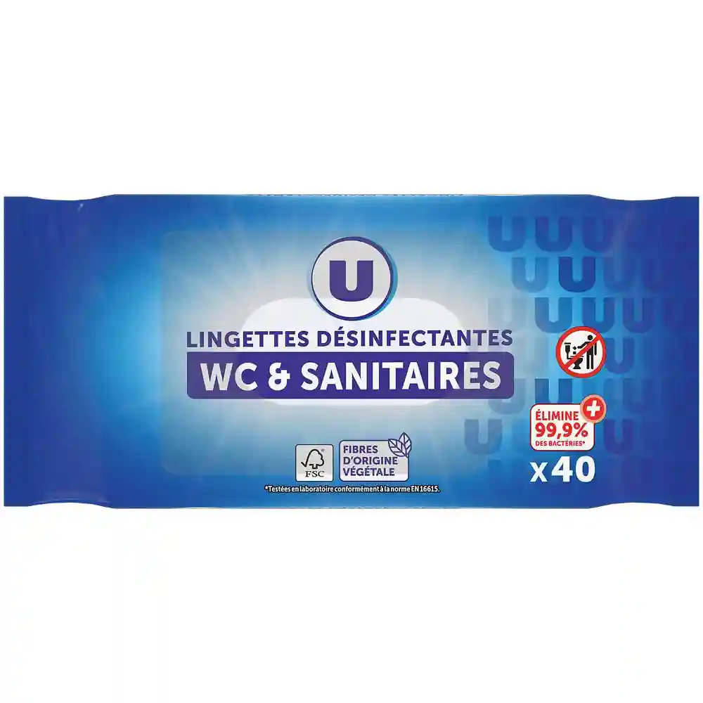 Lingettes wc et sanitaires U 