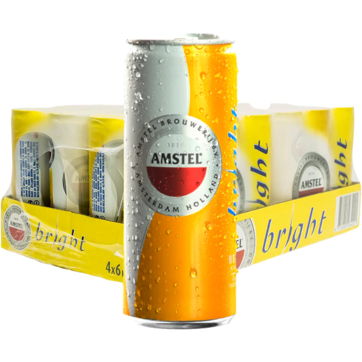Amstel Bright Yellow Can 4x6x25 cl (24u.) 