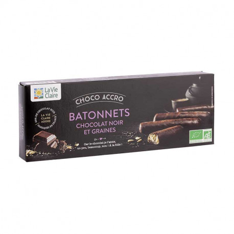 BATONNETS CHOCOLAT NOIR GRAIN 160G
