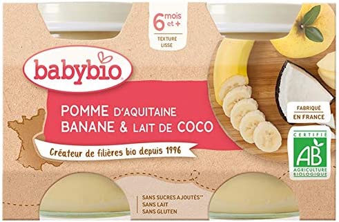 Babybio Pot Pomme Banane Coco - Des 6 Mois
