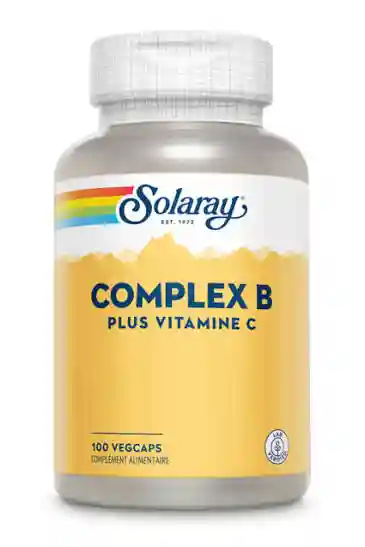 Complex B plus Vitamine C 100 unités - Solaray