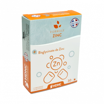 Formule bisglycinate de zinc 30 unités - santé de la peau/le système hormonal/immunité - H.D.N.C