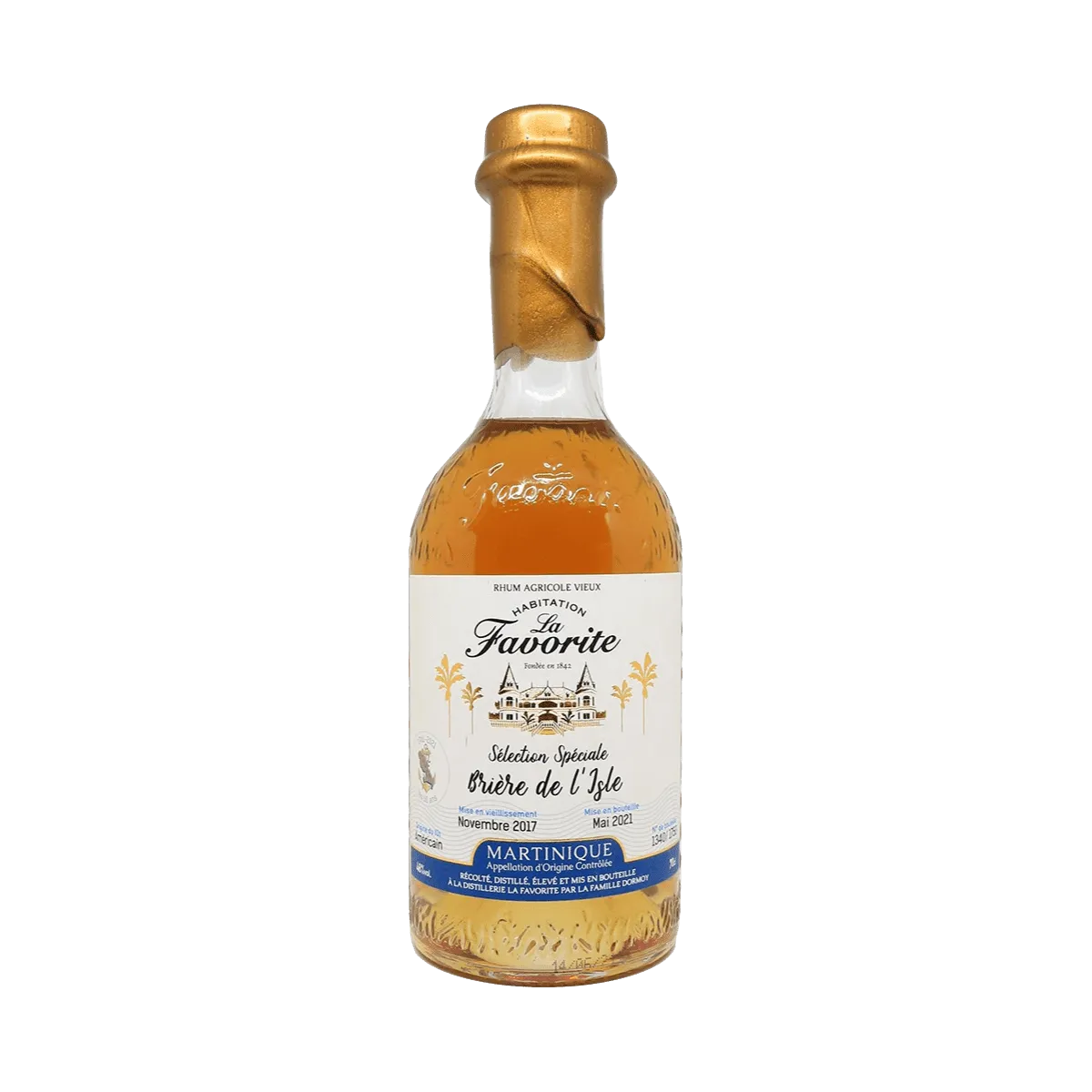 La Favorite Rhum Ambré , Brière de l'Isle 2022 47° 70cl