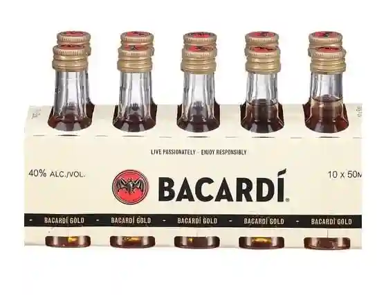Bacardi Gold mignonette 12 packs x 10 x 50 ml