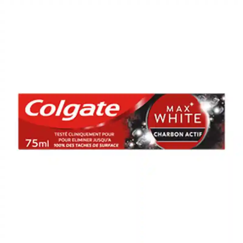 Dentifrice Colgate max white charbon actif 