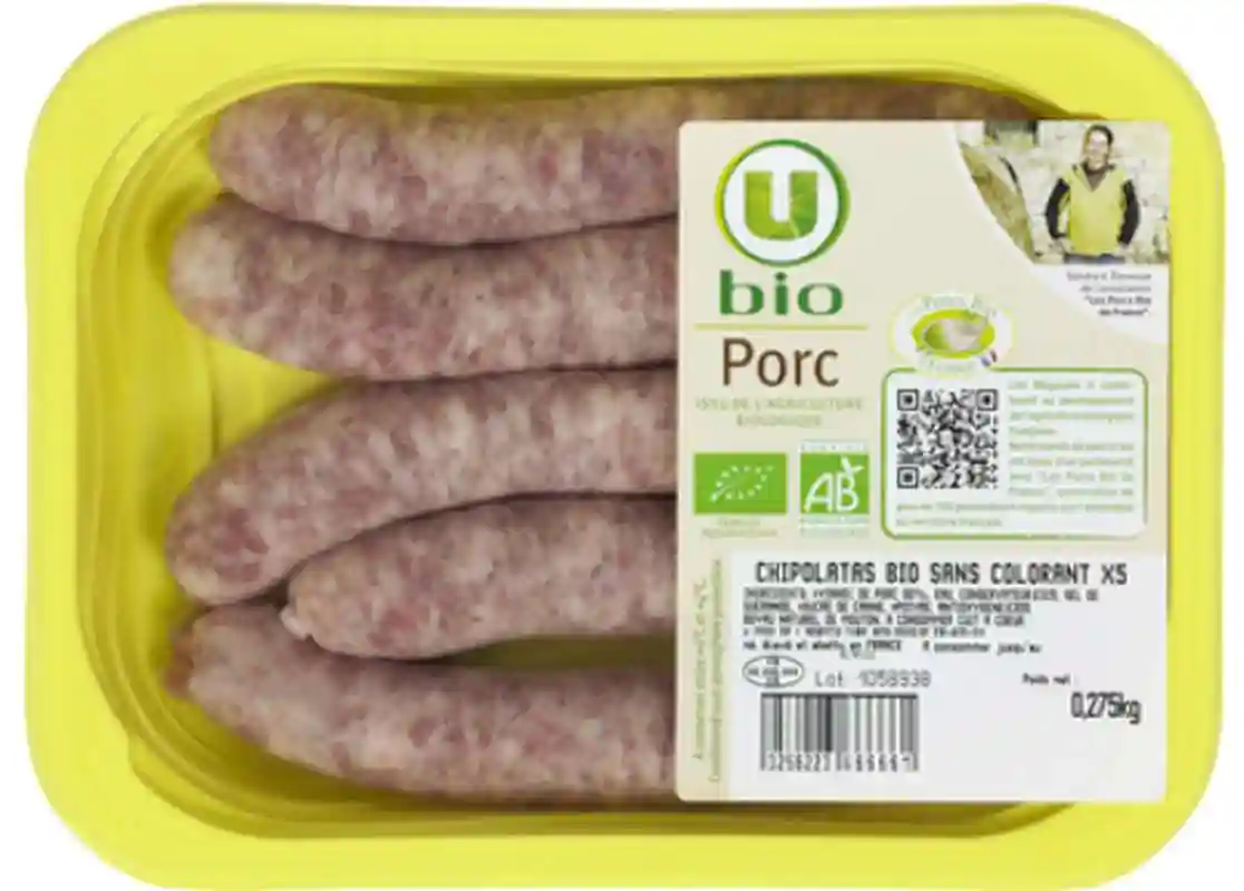 Chipolata porc bio U