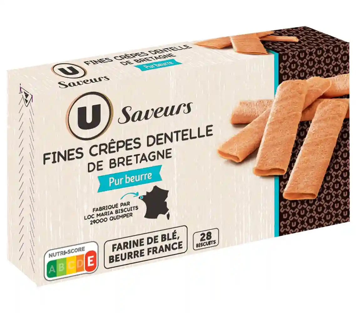 Fines crêpes dentelles de Bretagne U