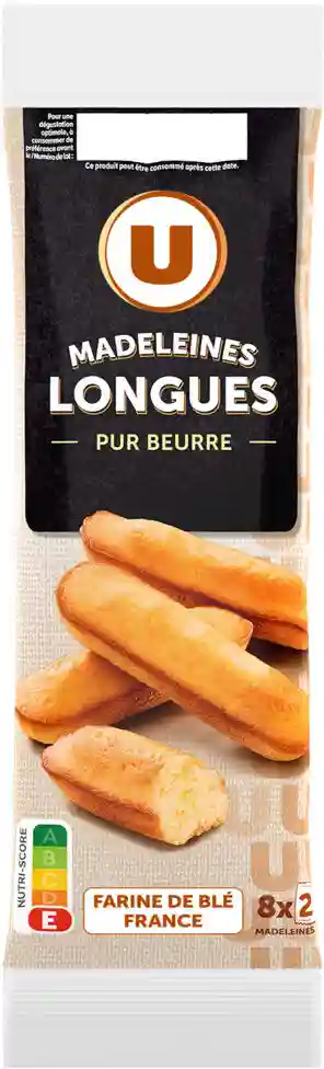 Madeleines longues Pur beurre U