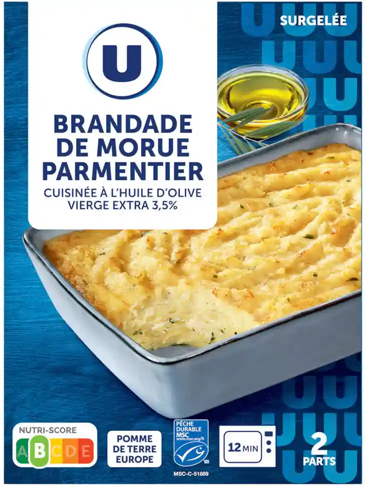 Brandade de morue parmentier U