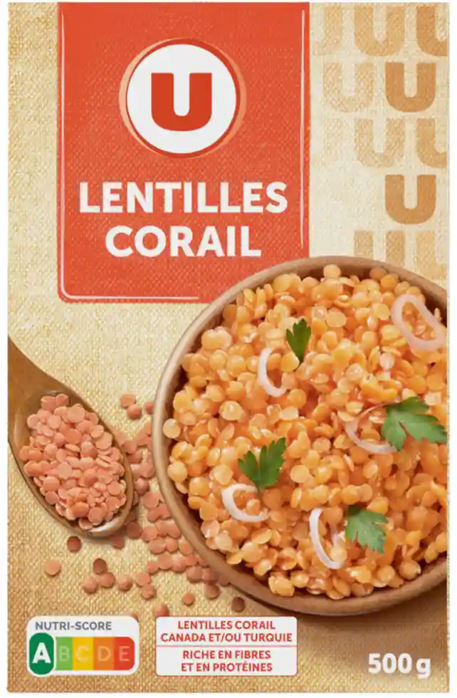 Lentilles corail U