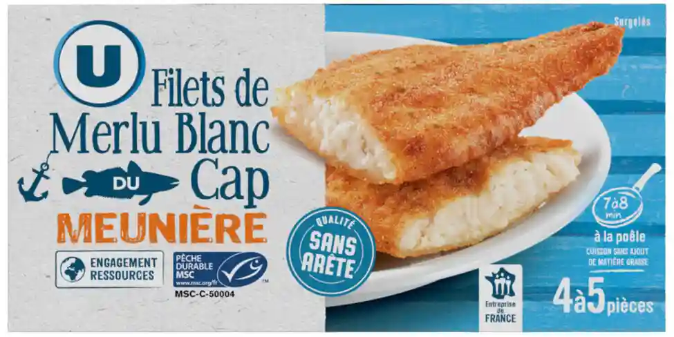 Filets de merlu blanc meunière U 