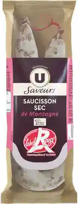 Saucisson sec de montagne label rouge U 