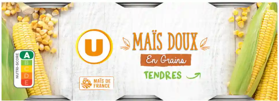 Maïs Doux en grains 3*140g U