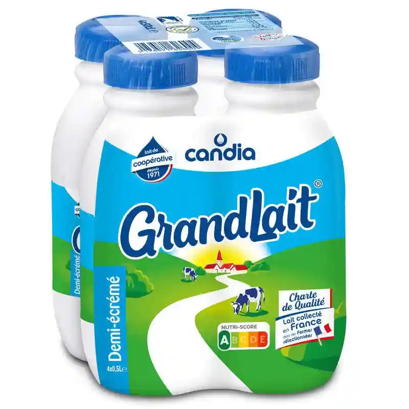 Grandlait lait demi-écremé - 4x50cl