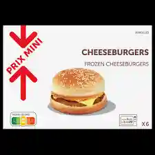 Cheese burgers prix mini x6