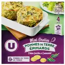 Mini gratin pommes de terre épinards U