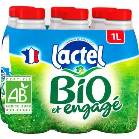 Lactel Lait entier bio 6*1L