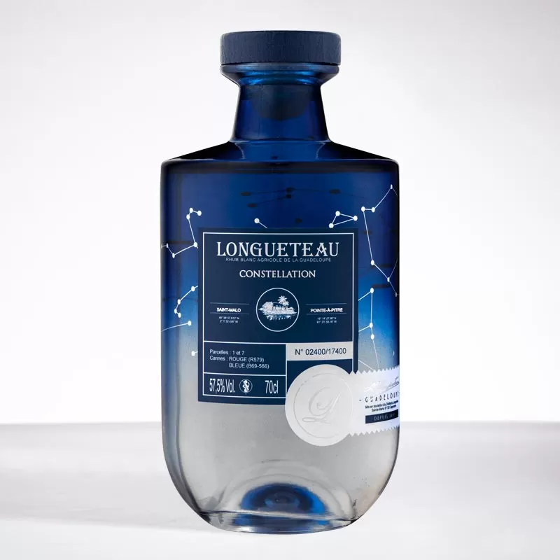 Longueteau, Rhum Blanc Constellation Guadeloupe 57,5% ( 70cl)