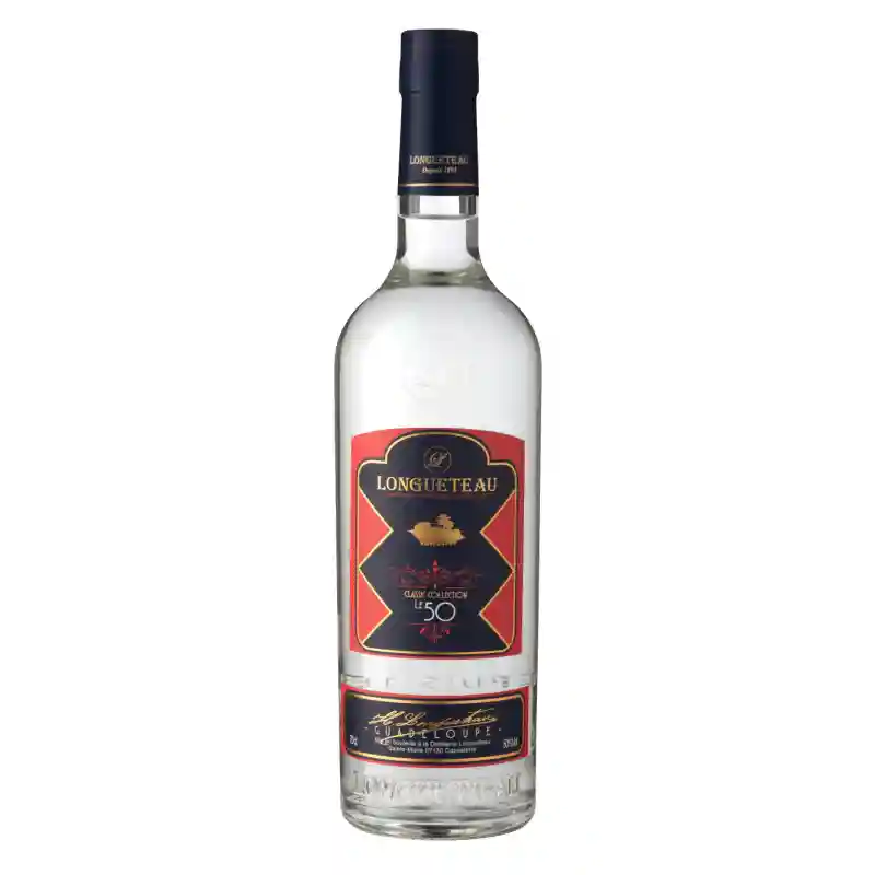 Longueteau, "Le 50" Rhum Agricole blanc 50% Guadeloupe (1L)
