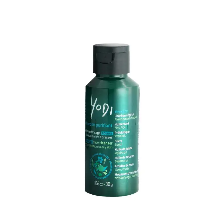 Nettoyant visage en poudre 30g - charbon purifiant - Yodi