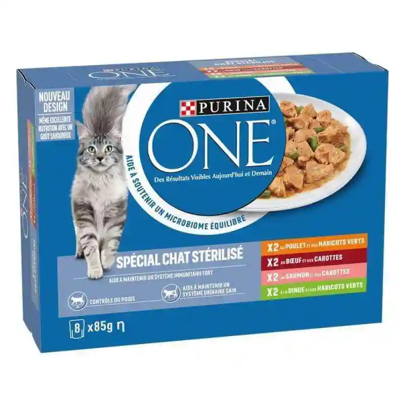 Purina One patées pour chats stérélisés multi variétés 